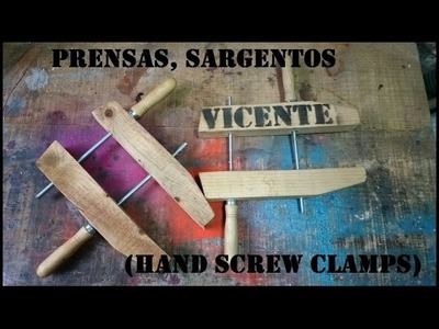 Como hacer Prensas, Sargentos DIY (Hand Screw Clamps) con Pallets