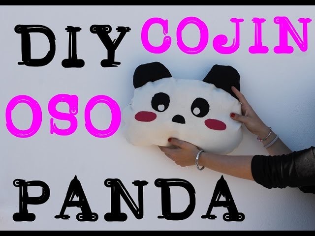 Diy cojin en forma de oso panda