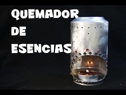 DIY QUEMADOR DE ESENCIAS CON LATA DE REFRESCO RECICLADA PARA EL DIA DEL PADRE