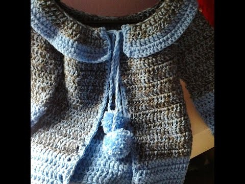 Abrigo de niña a crochet #tutorial #DIY #paso a paso