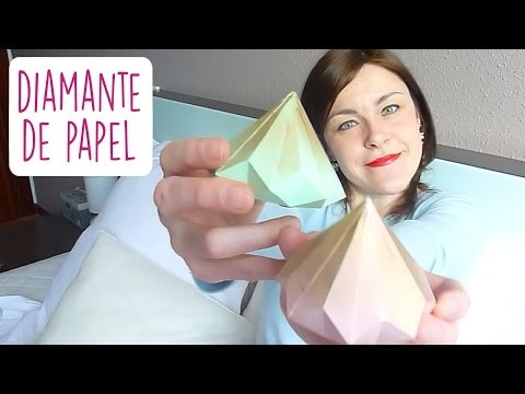 DIY DIAMANTE DE PAPEL PARA SAN VALENTÍN I Cómo se hace un diamante de origami ♥ Qué cositas