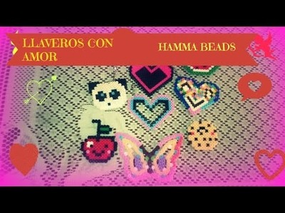 DIY LLaveros Con Amor.Hamma Beads