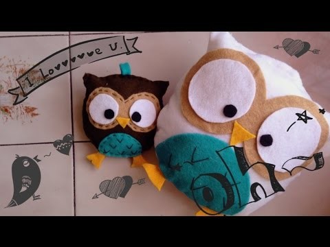 DIY SAN VALENTIN Buho con bolsita