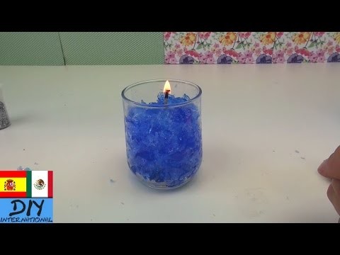 Vela de gel con adornos | DIY (Intento)