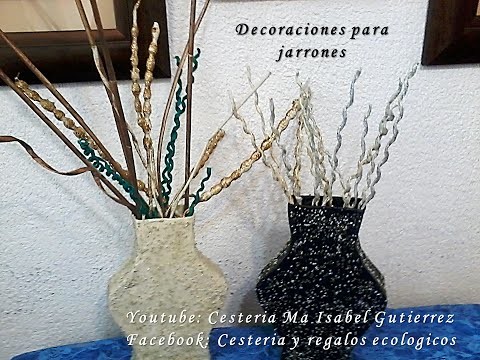ADORNOS PARA JARRONES. DIY. Decorations for vases