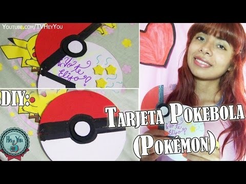 DIY: Tarjeta Pokebola ( Pokémon )