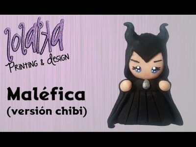 PROMO - Maléfica. Maleficent  Disney (chibi version) Polymerclay Tutorial DIY