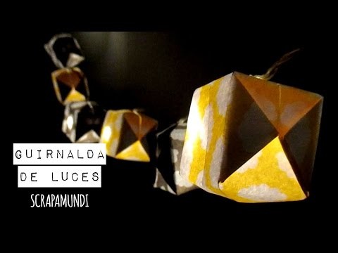 SCRAPAMUNDI: DIY Como hacer una guirnalda de luces y cajas de origami