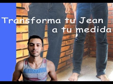 Transforma tu Jean a tu medida | DIY Tutorial - Turn Baggy Jean to Skinny Jean
