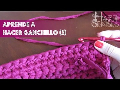 Aprende a hacer ganchillo (crochet) [2] Como unir hilos, punto alto, calados. 
