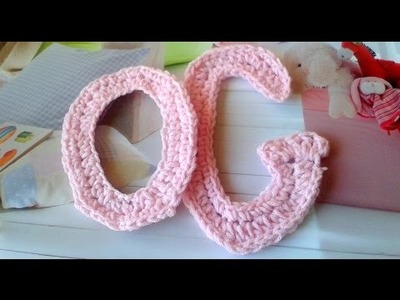 Como hacer la letra G-O en crochet.how to crochet letter G-O