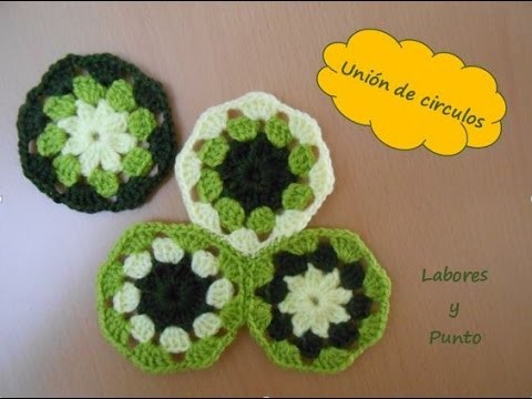 Como unir estos circulos de flor tejidos a ganchillo o crochet