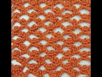 Crochet: Variación Punto Red. Recto