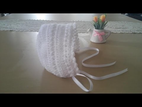 Gorrita para bebé: Como hacer una gorrita con capota en crochet o ganchillo
