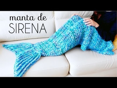 Manta de COLA DE SIRENA a Crochet - tutorial paso a paso (ENGLISH SUBS!)