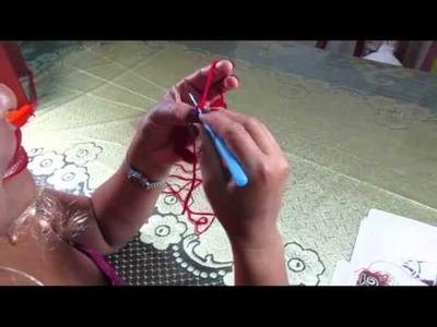PUNTO POPCORN TEJIDO A CROCHET Y SU PASO A PASO