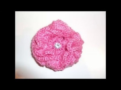 Tutorial flor de crochet muy fácil paso a paso. Peonía de ganchillo. Trenda Lerenda