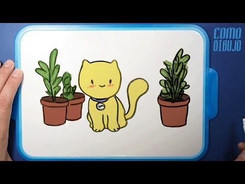 Como Dibujo un Gato Kawaii | How to Draw a Cat