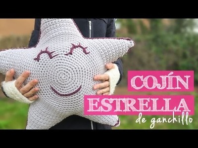 Cómo hacer un cojín ESTRELLA | How to crochet a star cushion