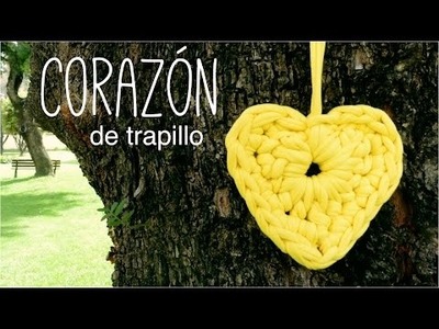 CORAZÓN de trapillo a crochet (ENGLISH SUBS!) - TUTORIAL