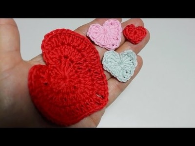 Corazones a Crochet paso a paso I Happy Valentine's Day !! I cucaditasdesaluta