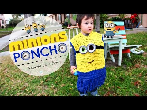 Crochet MINIONS Poncho | Tejiendo Con Erica