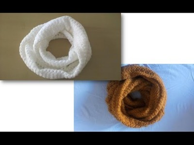 Dos bufandas magicas: Cómo tejer en crochet la bufanda mágica