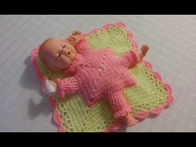 Muñeco en colchita a crochet