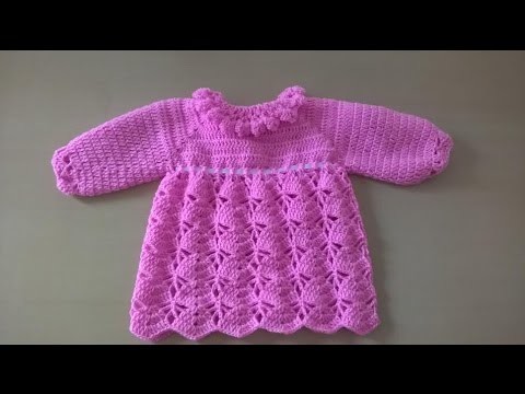 Vestido para bebé: Como hacer vestido para niña en crochet