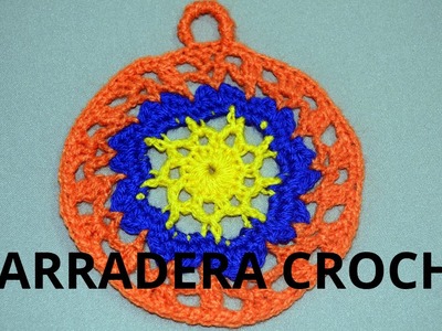 Agarradera Redonda en tejido crochet tutorial paso a paso.