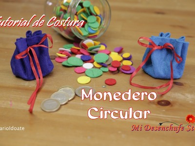 Tutorial #25 - Como hacer un Monedero circular -  How to make a purse round