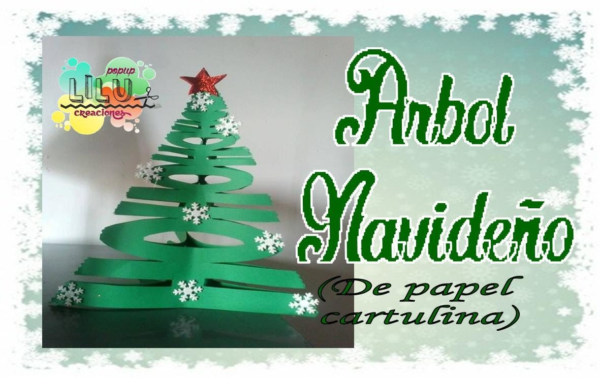 Arbol navideño de papel Tree Christmas paper