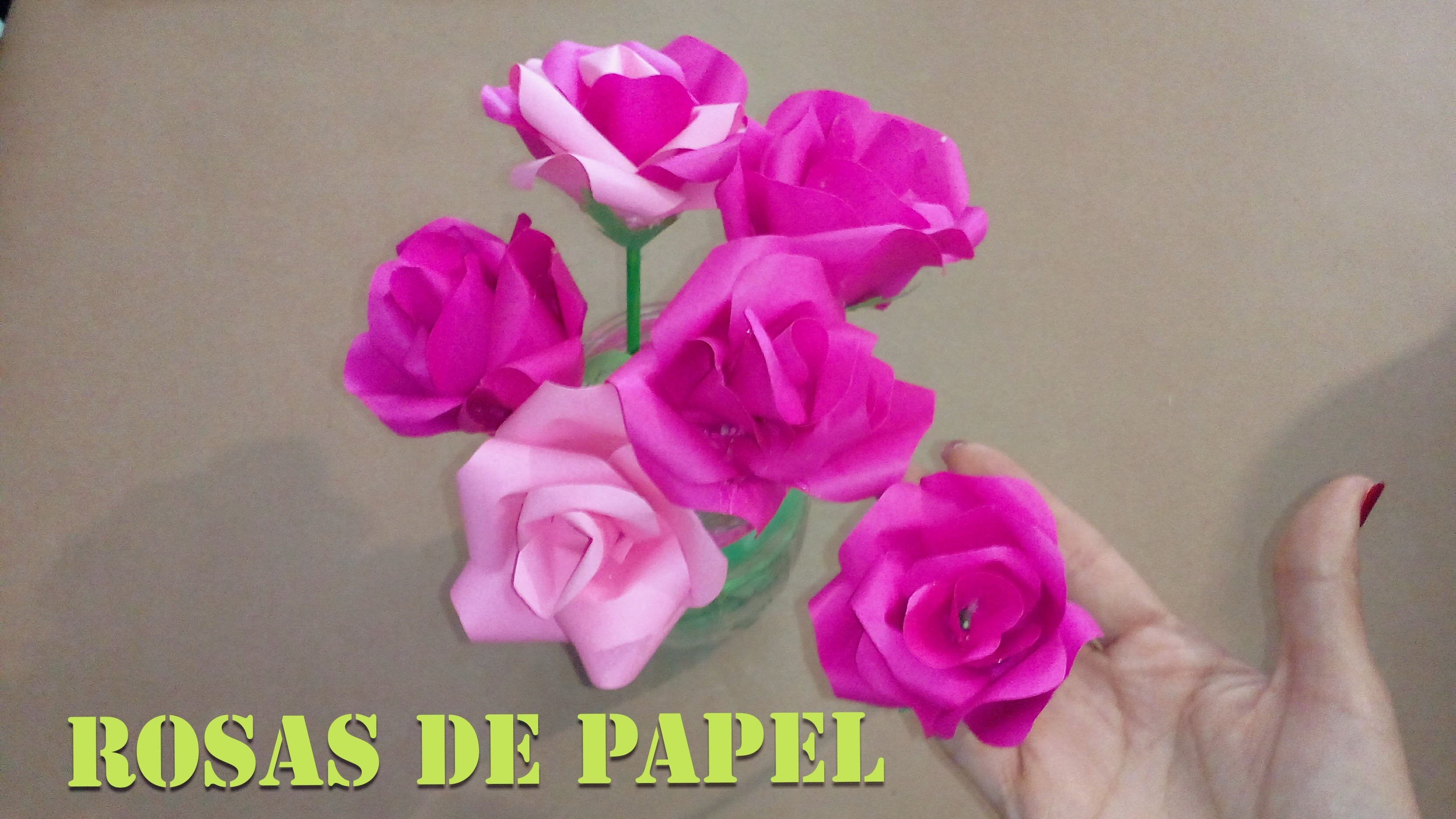 Como hacer rosas de papel