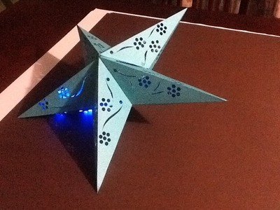 Como hacer una estrella de paper para navidad. how to make a paper Christmas star