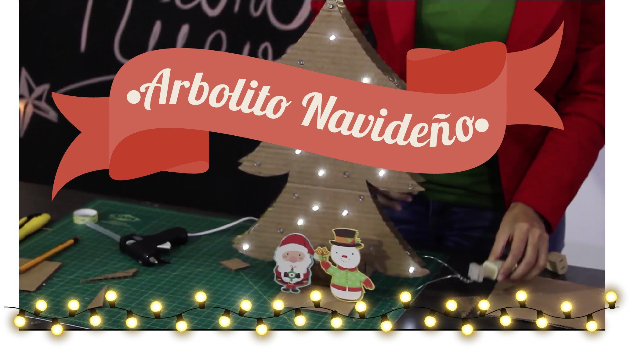#2 DECORACIÓN NAVIDEÑA - DIY Cómo hacer un arbolito de Navidad con cartón | Así de Fácil