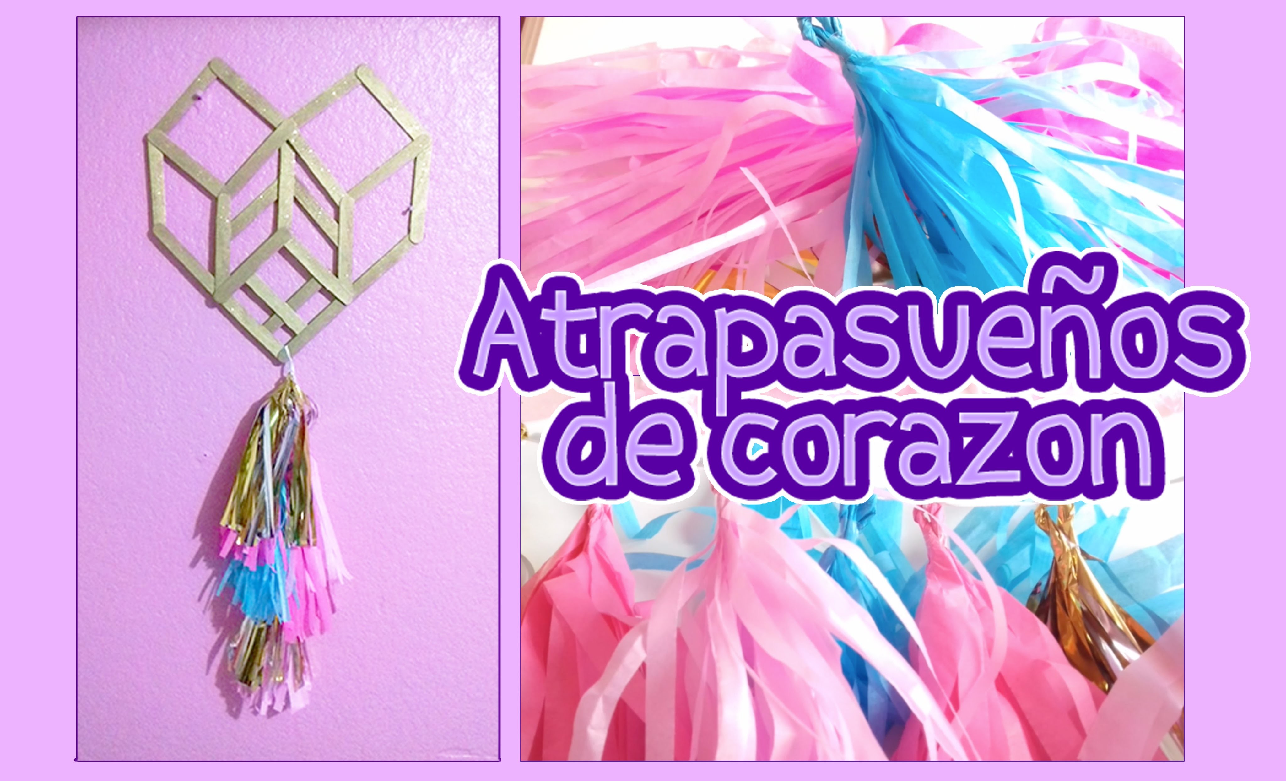 Atrapasueños de corazón - DIY -PAM