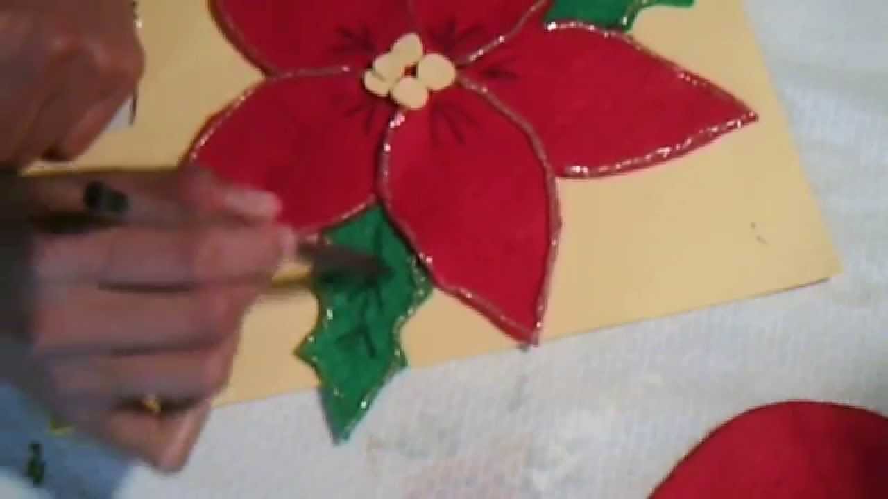 DIY  caminito de mesa navideño de noche buenas