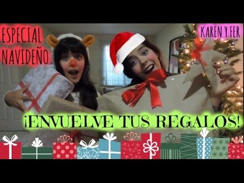 DIY ¡ENVUELVE TUS REGALOS! | Especial Navideño | Karen y Fer