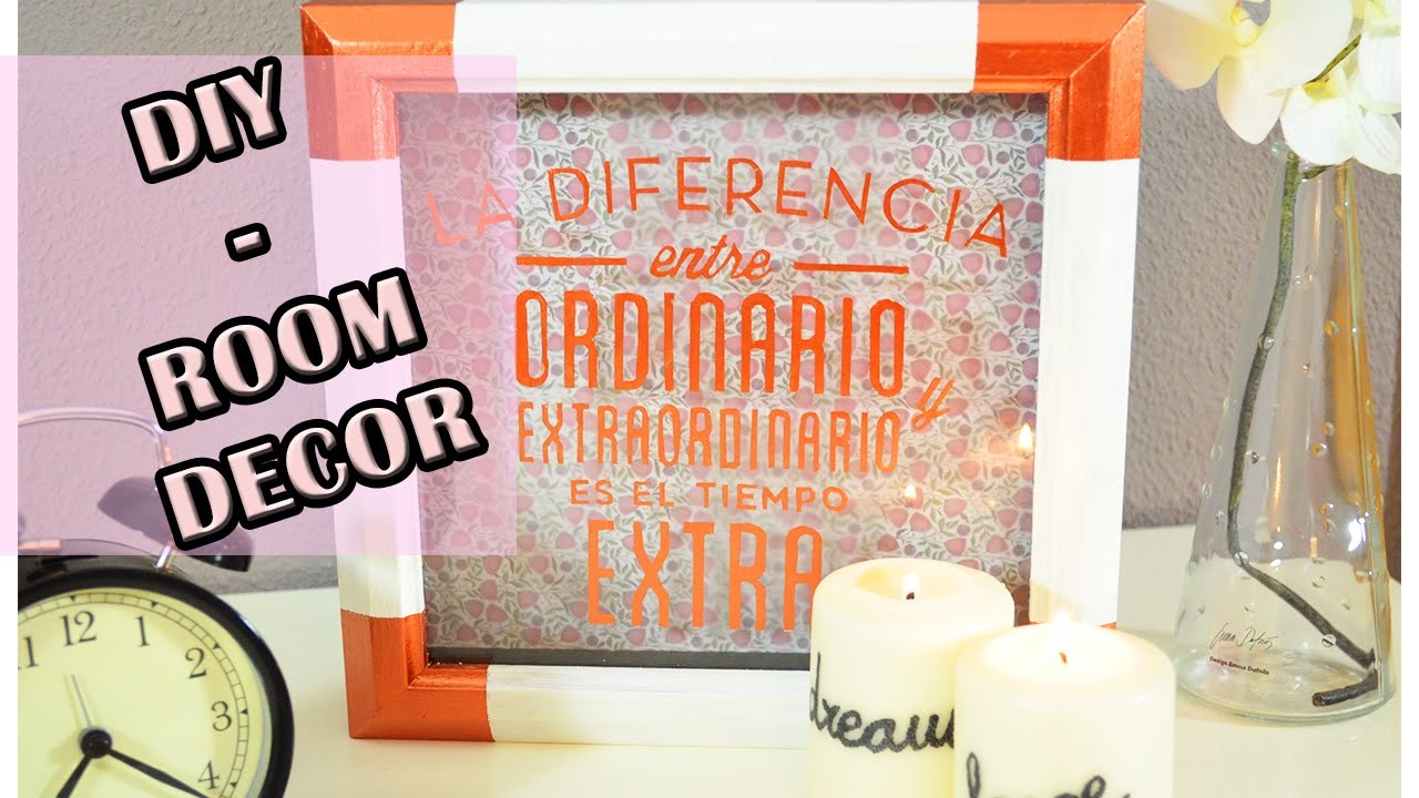 DIY - Room decor - Cuadro con letras 3D