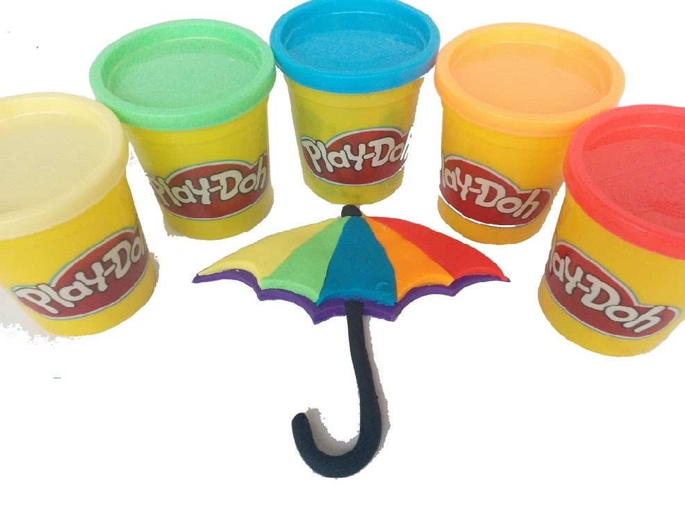 Paraguas Multicolor Play Doh | Play Doh Rainbow Umbrella