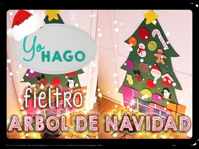 DIY - ÁRBOL DE NAVIDAD FIELTRO - #NAVIDAD