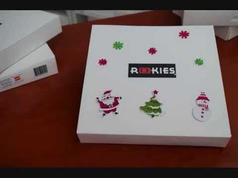 DIY chanclas rookies: personalizar caja de Papá Noel