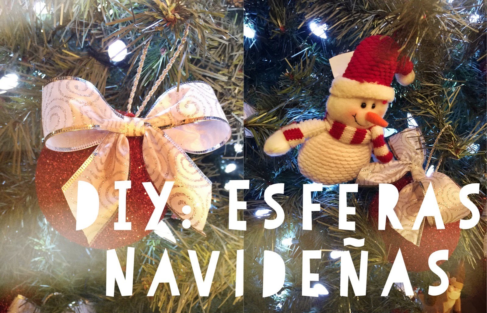 DIY: ESFERAS NAVIDEÑAS