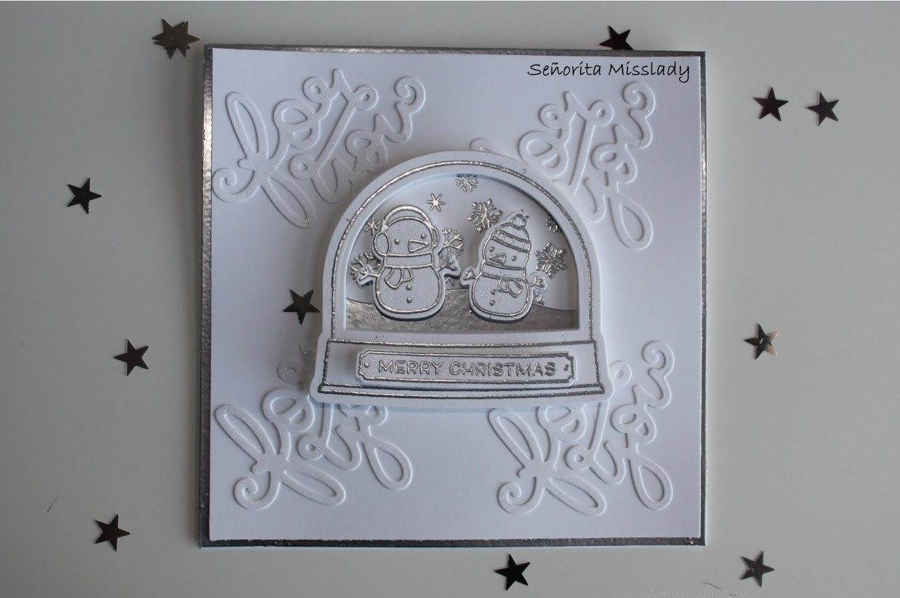 #10. Scrap & Manualidades. "White christmas" card.