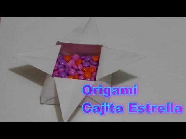 Detallito de Origami, Caja en forma de Estrella