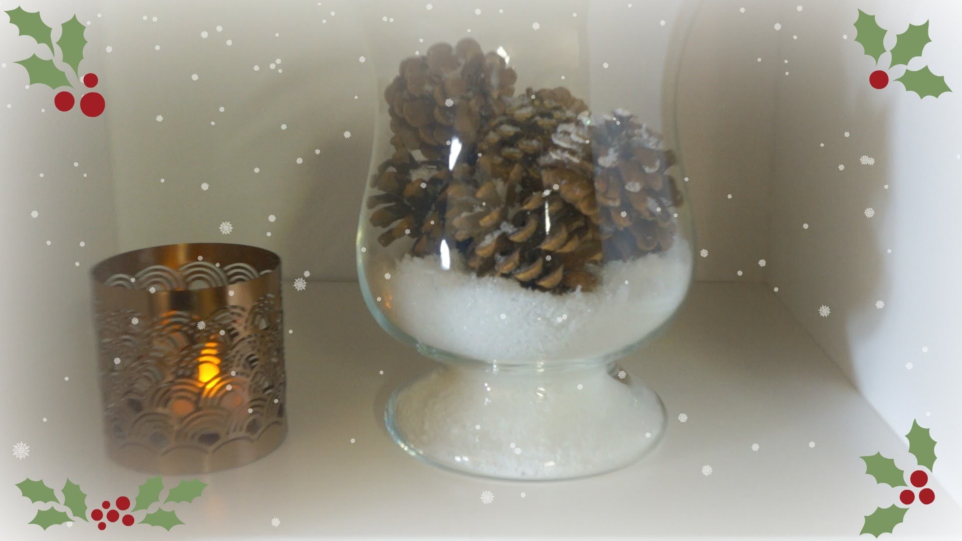 Idea decoracion Navideña. decora un Jarron facil y rapido ( Christmas ornament )