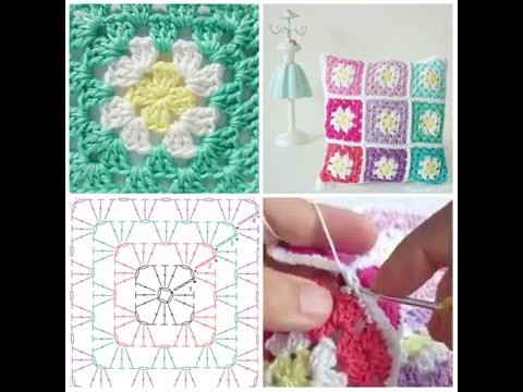 Mini-Tutorial Cojín hecho de Grannys a Crochet