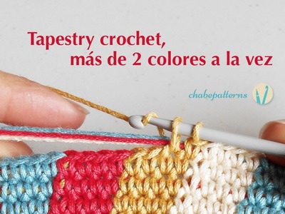 Tapestry crochet, más de 2 colores a la vez