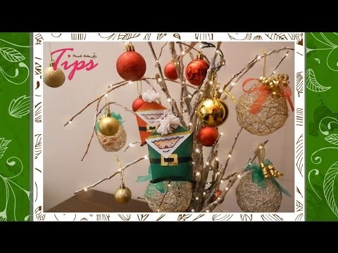 Arbol de navidad con ramas secas ♥ - DIY - Manualidades de Navidad