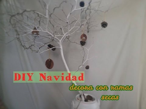 DIY Navidad - Árbol de Navidad con ramas